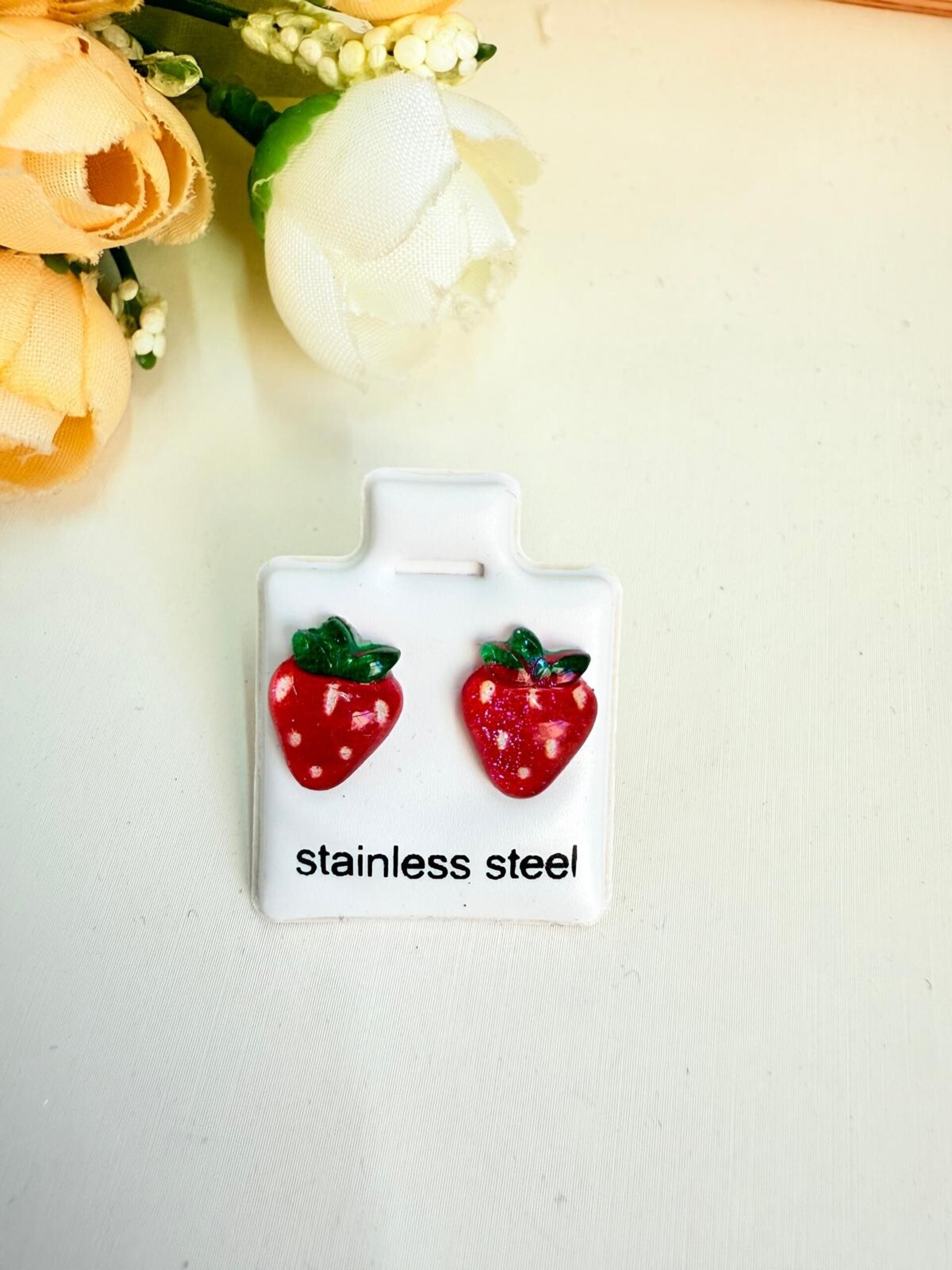 PENDIENTES FRUTAS ACERO - 5